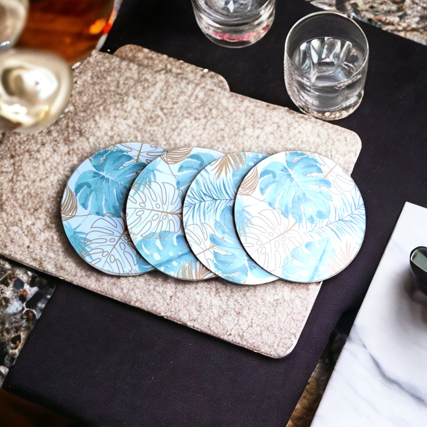 Palm Coasters Set of 4 - BEOMES DESIGNS